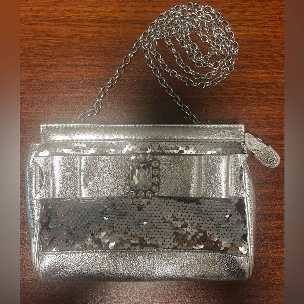 “My Flat In London” Silver Sequin with Jewel